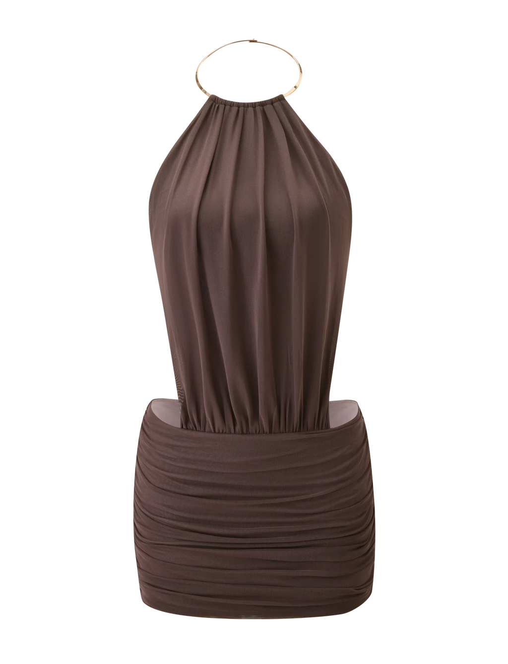 EVANNA MINI DRESS - MOCHA