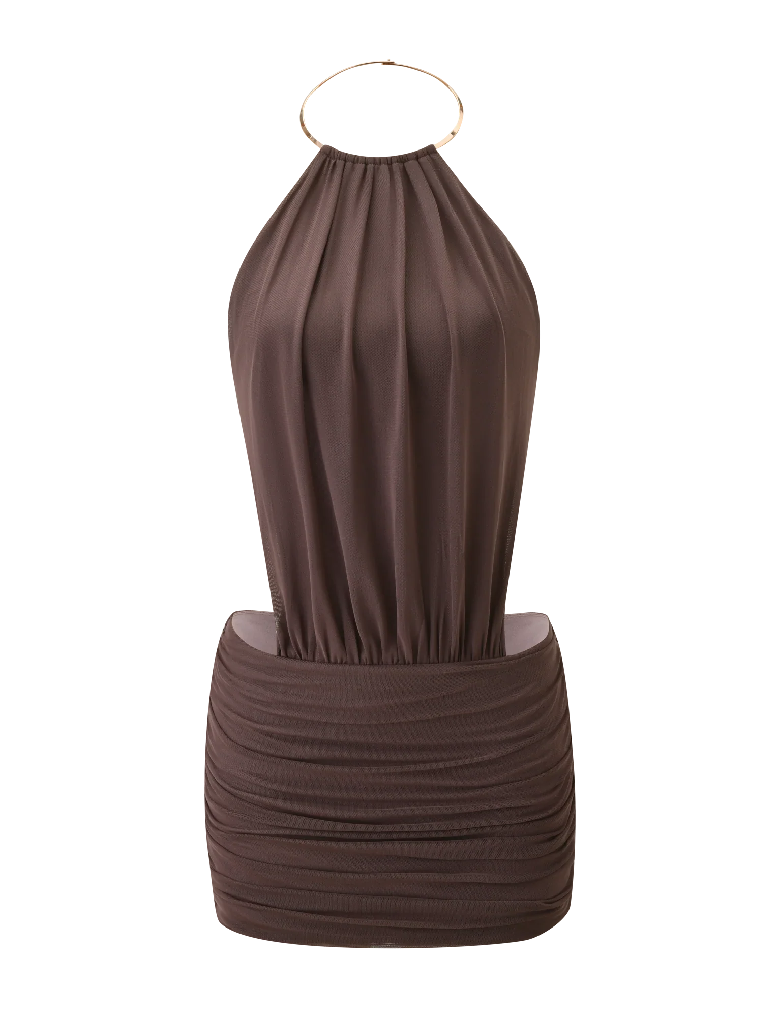 EVANNA MINI DRESS - MOCHA