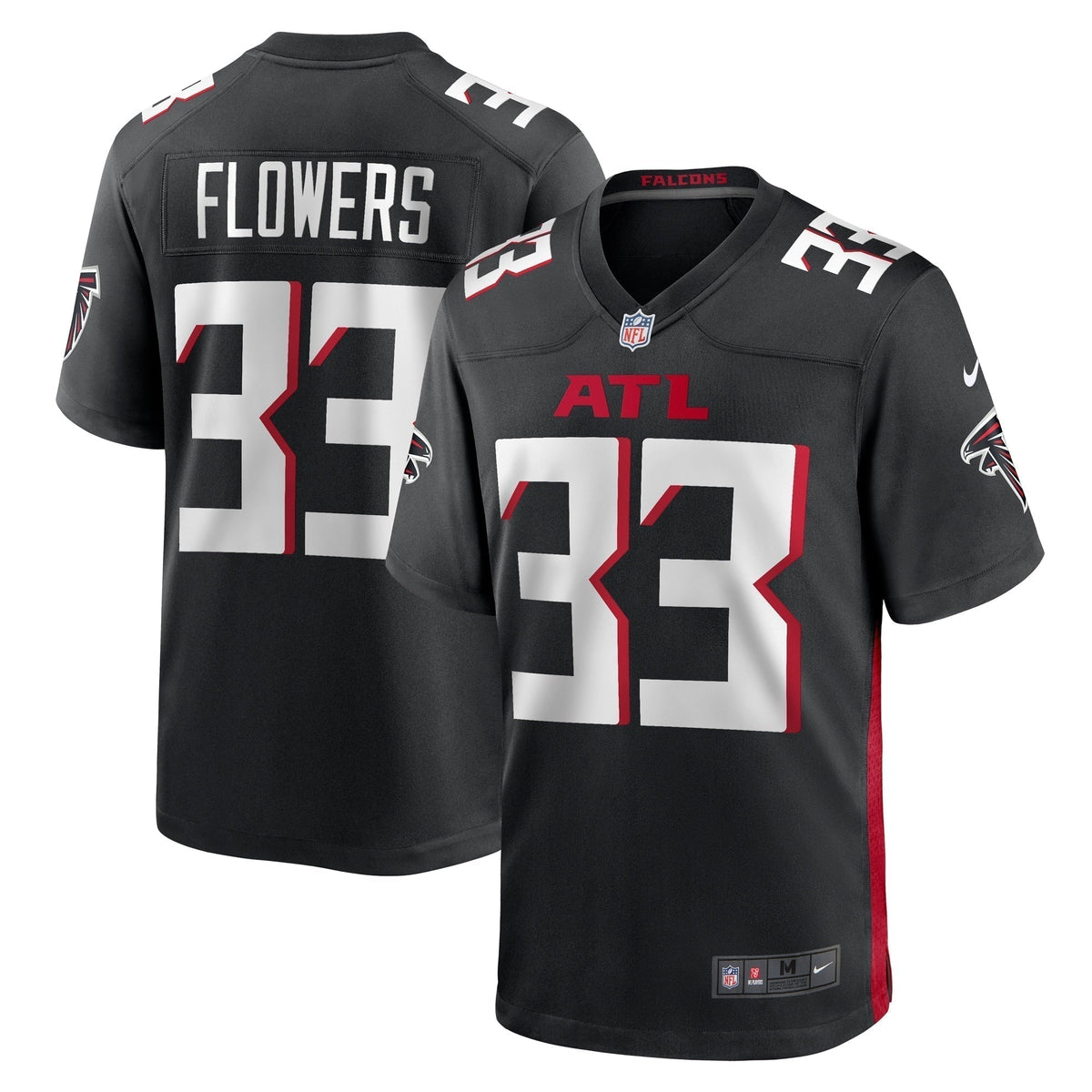 Tre Flowers Atlanta Falcons Nike Team Game Jersey -  Black