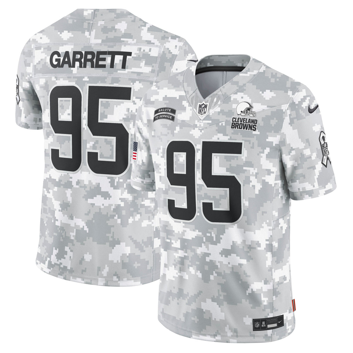 Myles Garrett Cleveland Browns Nike 2024 Salute to Service Limited Jersey - Arctic Camo