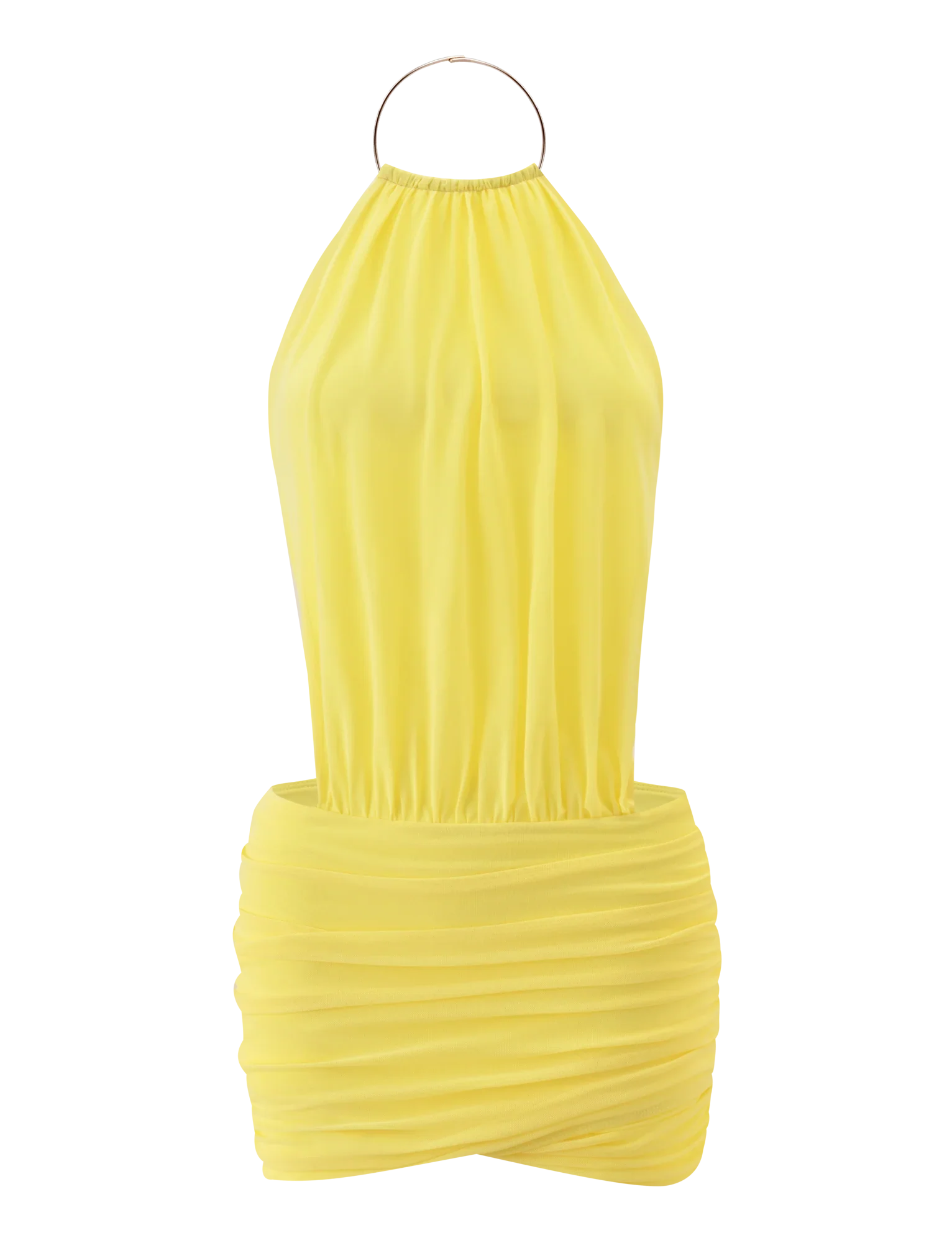 EVANNA MINI DRESS - YELLOW