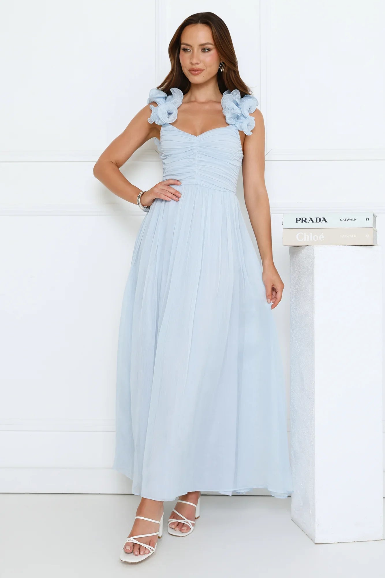 Dusk Pop Maxi Dress Blue