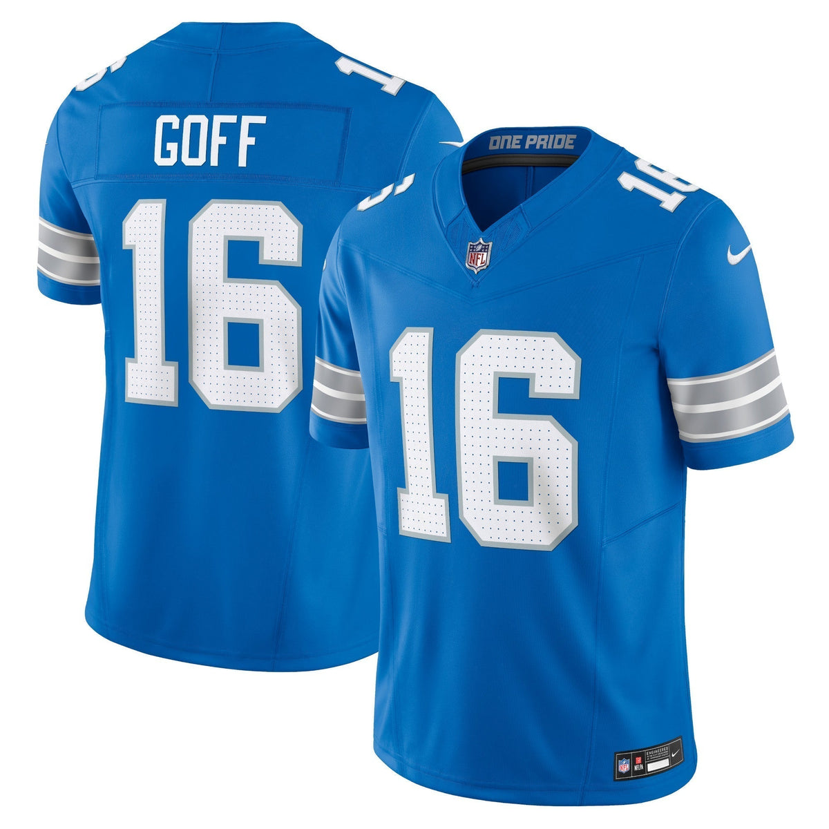 Detroit Lions 16# Jared Goff Nike Vapor F.U.S.E. Limited Jersey