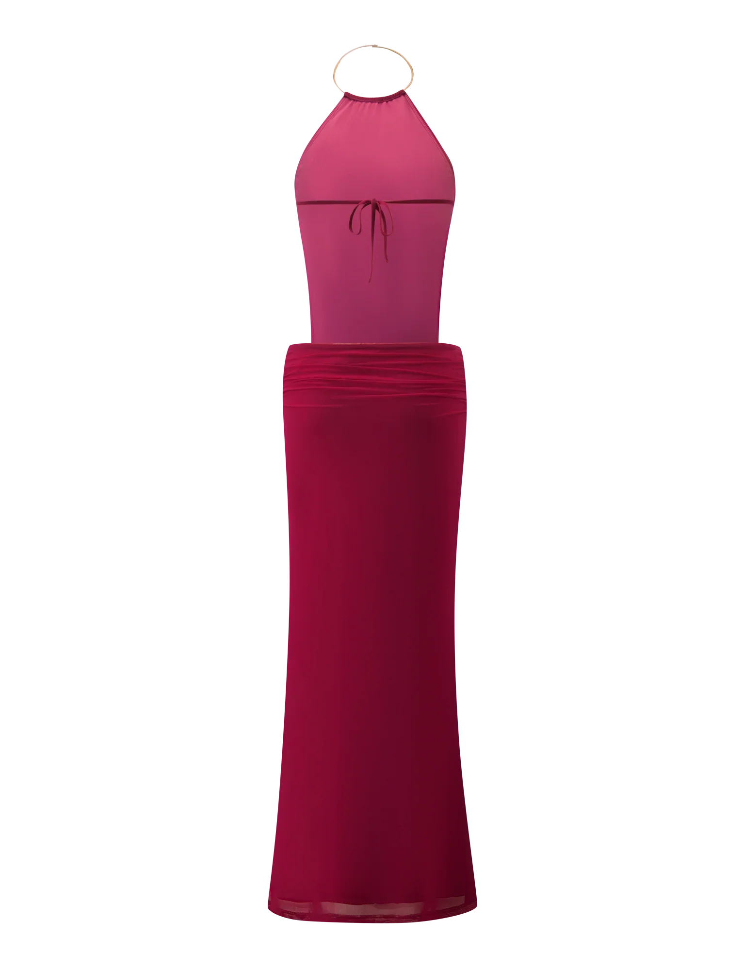 EVANNA MAXI DRESS - BERRY