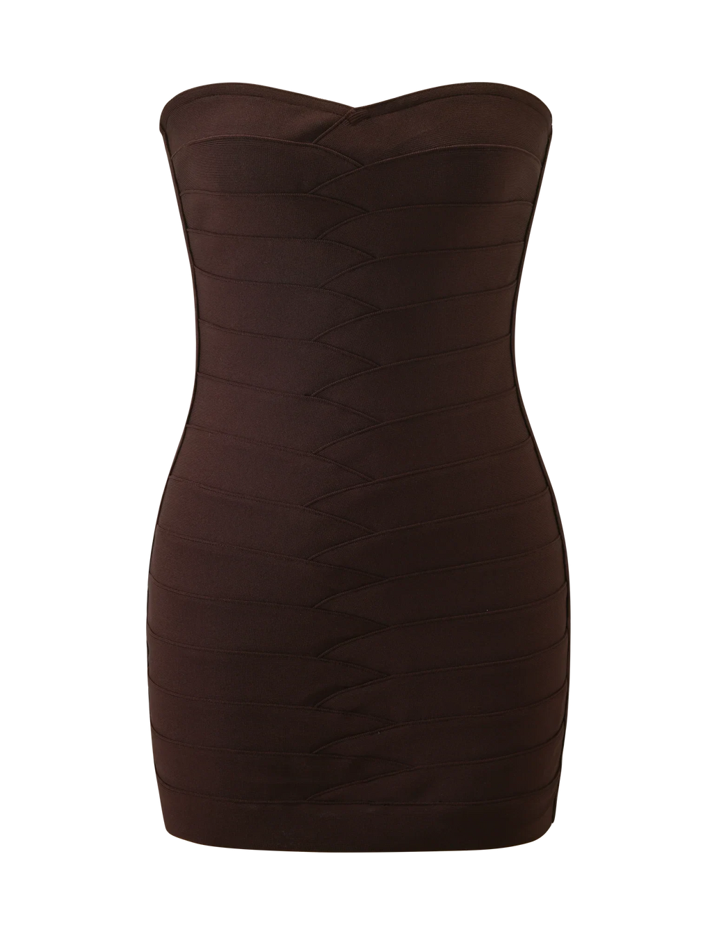 NIYA BANDAGE DRESS - CHOCOLATE