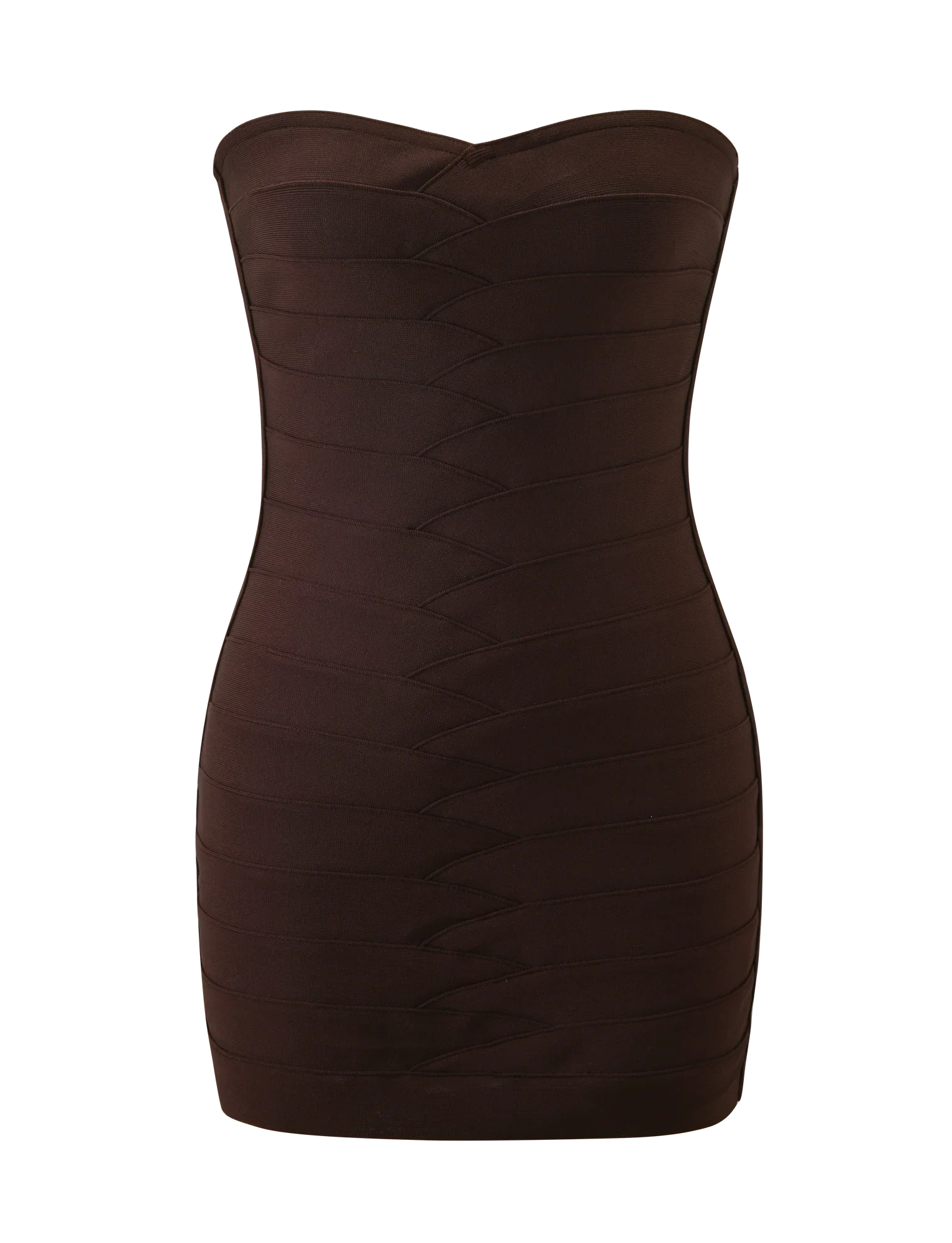 NIYA BANDAGE DRESS - CHOCOLATE