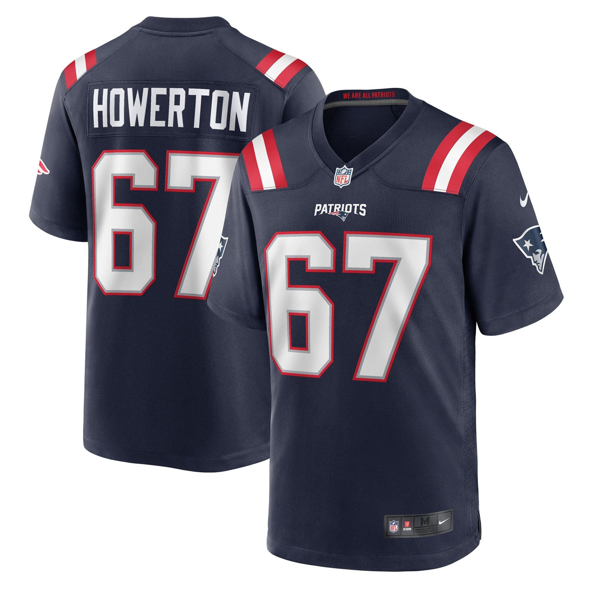 Hayden Howerton New England Patriots Nike Home Game   Jersey - Navy