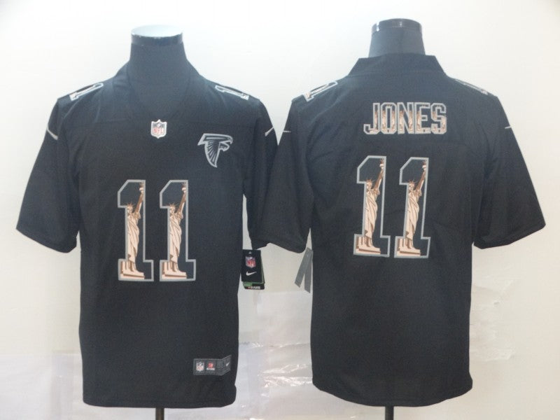 Men's Atlanta Falcons Julio Jones #11 Black Player Jersey1
