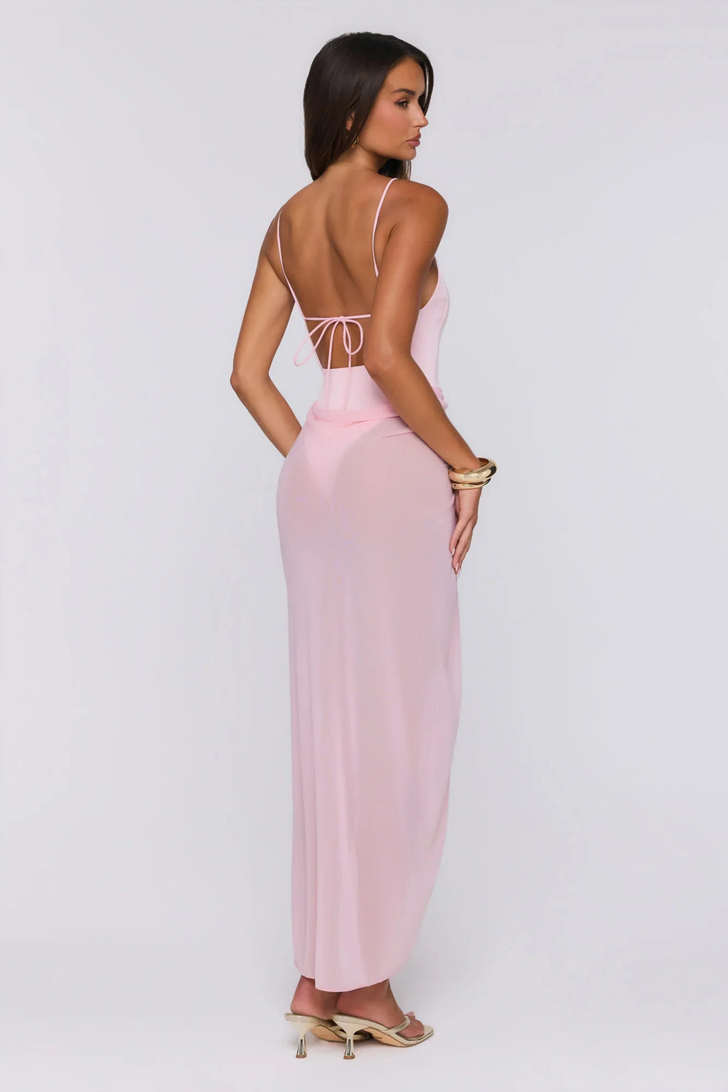 Sea Foam Dreams Maxi Dress Pink