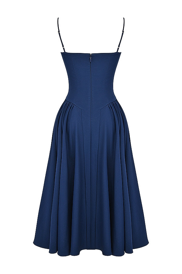 french navy corset sundress