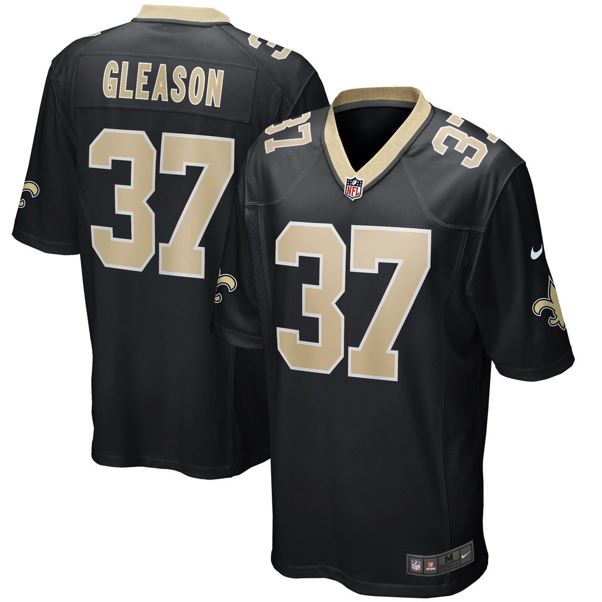 Steve Gleason New Orleans Saints Nike Game Retired   Jersey - Black