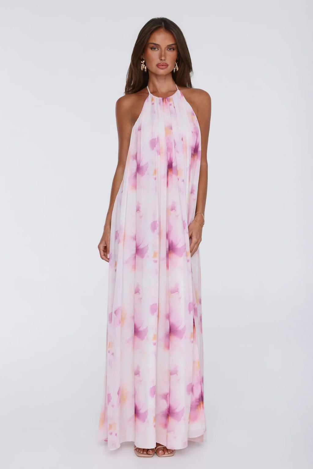 Radiant Queen Halter Maxi Dress Lilac