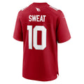 A.Cardinals #10 Josh Sweat Player Cardinal Home Game Football Jerseys