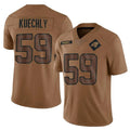 C.Panthers #59 Luke Kuechly Player Brown Salute To Service Limited Football Jerseys