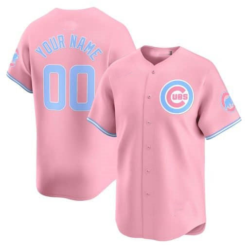 Custom C.Cubs Bubblegum Pink Vapor Premier Limited��C Stitched Baseball Jerseys