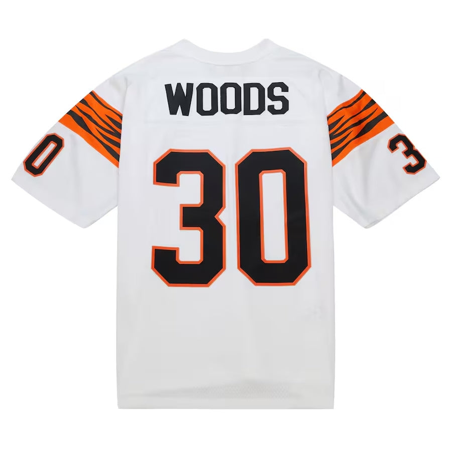 C.Bengals #30 Ickey Woods Legacy Replica Player Jersey - White American Football Jerseys