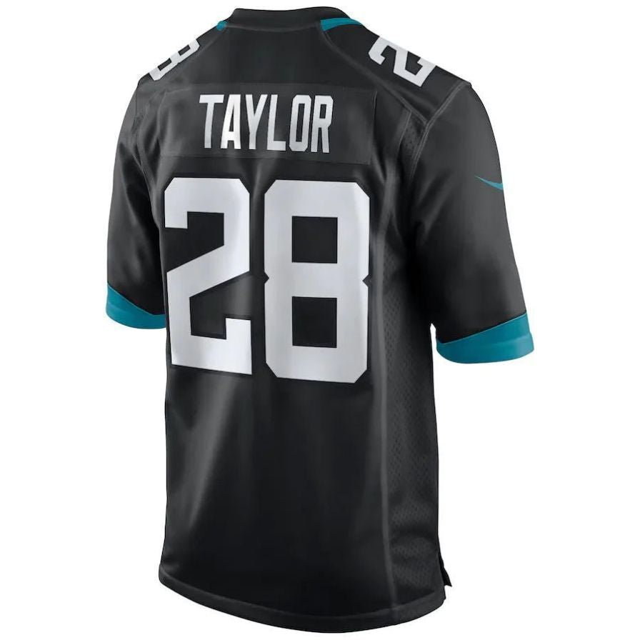 #28 Fred Taylor Playre J.Jaguars Black Game Football Jerseys