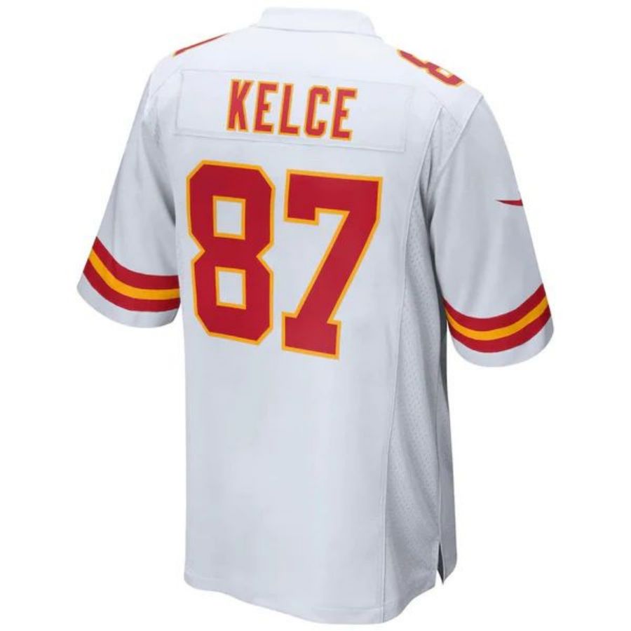 KC.Chiefs #87 Travis Kelce Player White Game Jersey Stitched American Football Jerseys