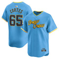 M.Brewers #65 Nestor Cortes Player City Connect Limited Baseball Jerseys