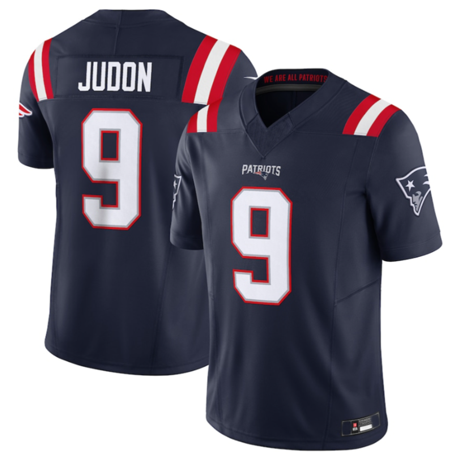 #9 Matthew Judon Player NE.Patriots Navy Vapor F.U.S.E. Limited Football Jerseys