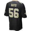 #56 Demario Davis Player NO.Saints Black Game Football Jerseys