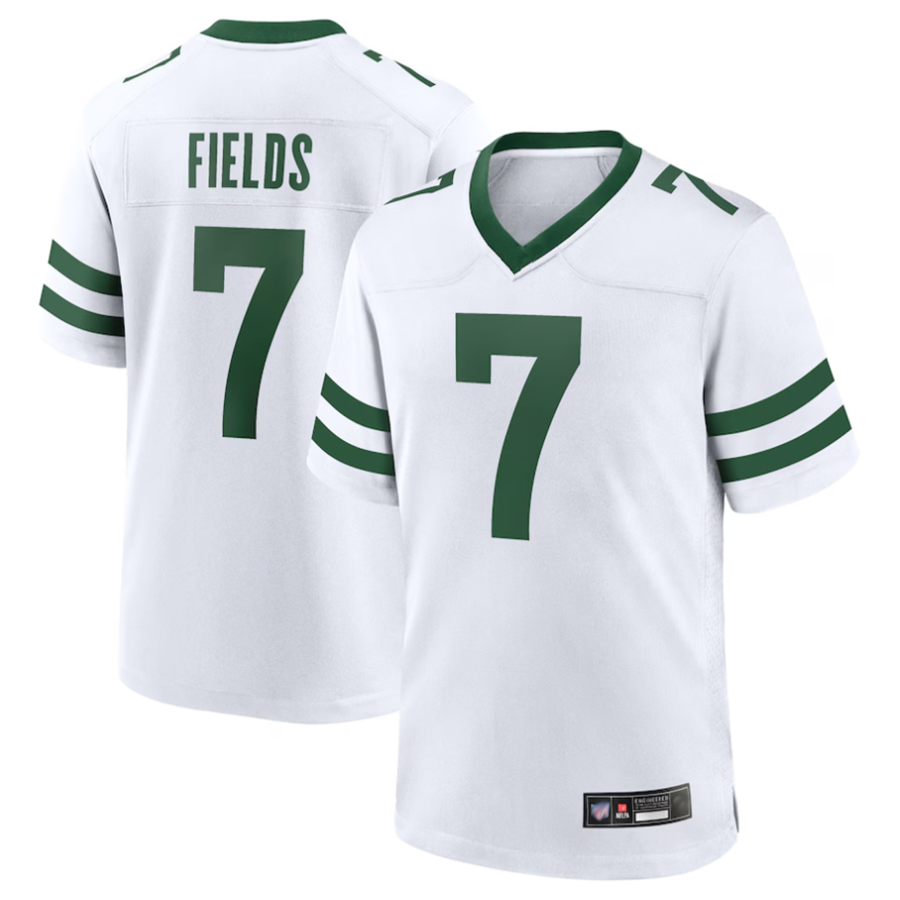 NY.Jets #7 Justin Fields Player White Replica Limited Football Jerseys