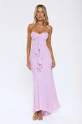 Flirt With Purpose Strapless Maxi Dress Lilac