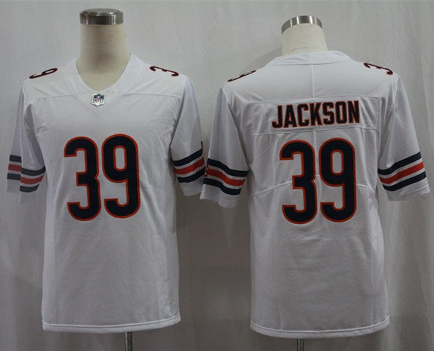 Men's Chicago Bears Eddie Jackson #39 White Player Game Jersey1