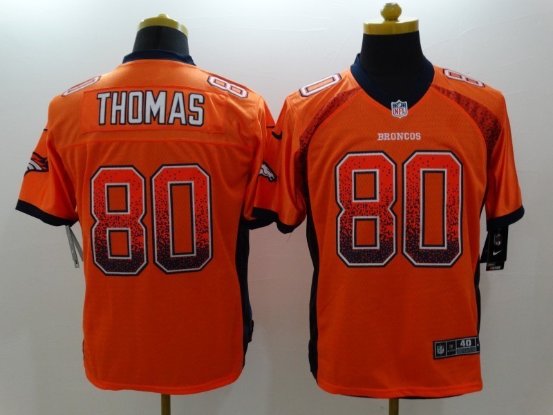 Men's Denver Broncos Julius Thomas #80 Orange Game Jersey1