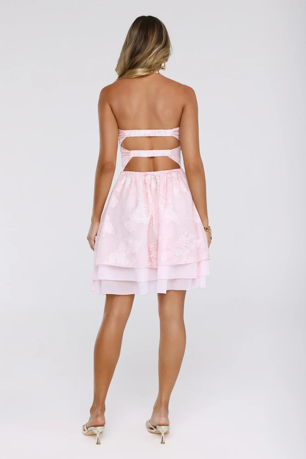Dream Doll Strapless Mini Dress Pink