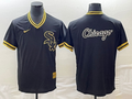 Men's Chicago White Sox Black Cooperstown Collection Game Jersey1