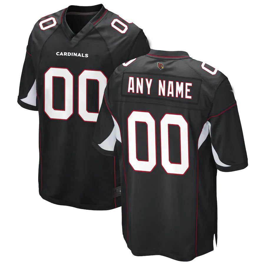 Custom1 Arizona Cardinals Black Game Jersey1 Stitched Football Jerseys