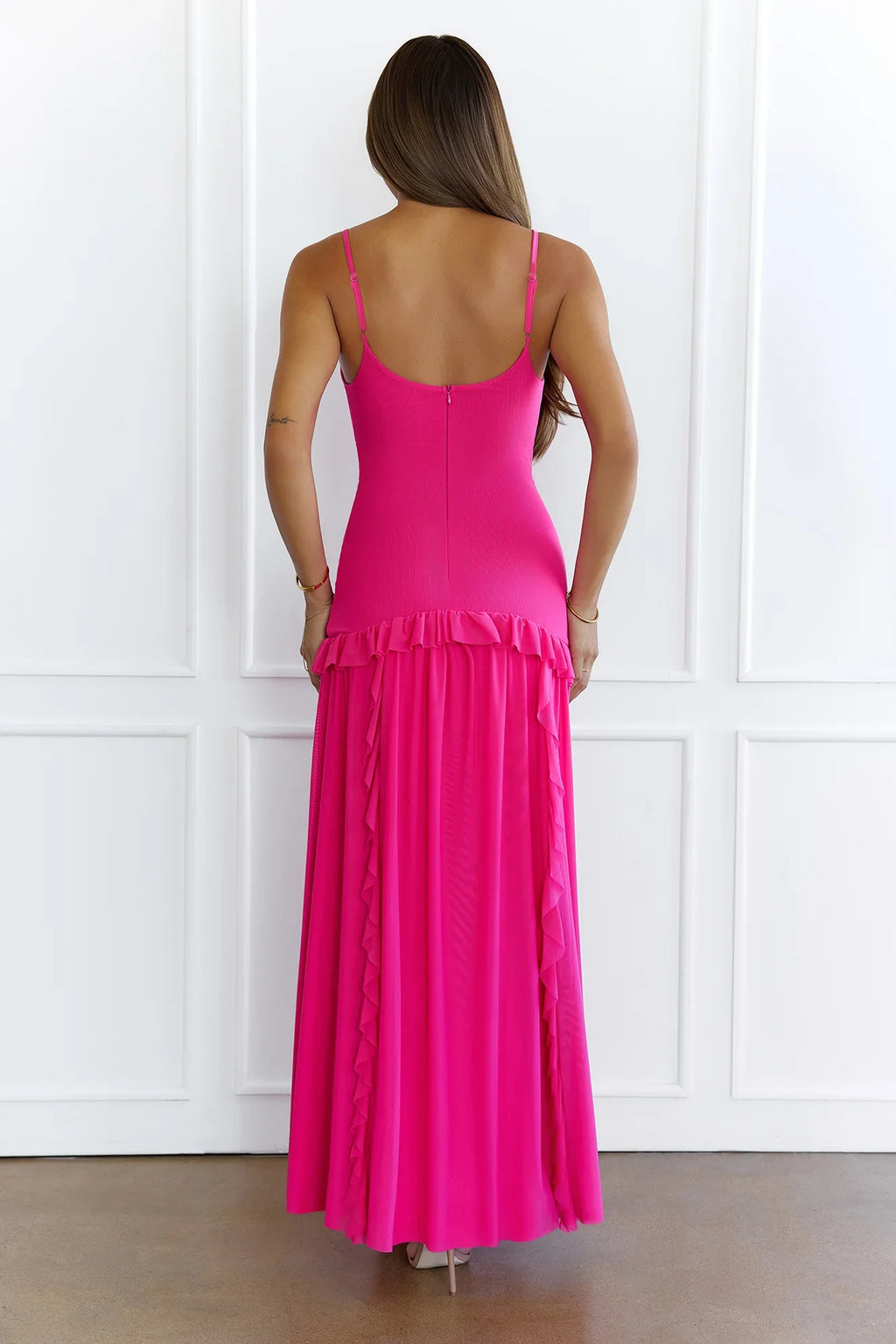 Gardenia Glow Maxi Dress Pink