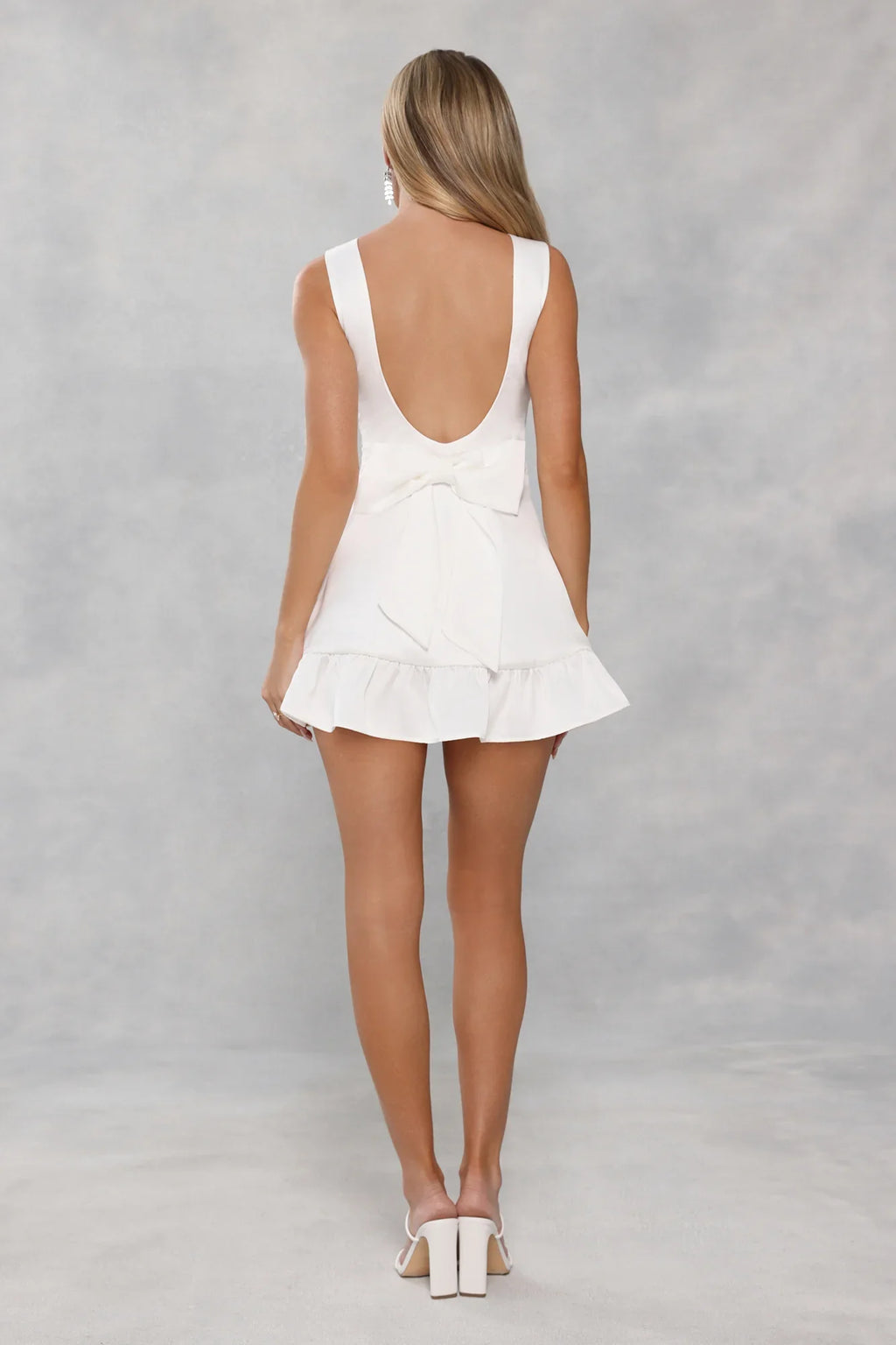 Daisy Chain Days Mini Dress White