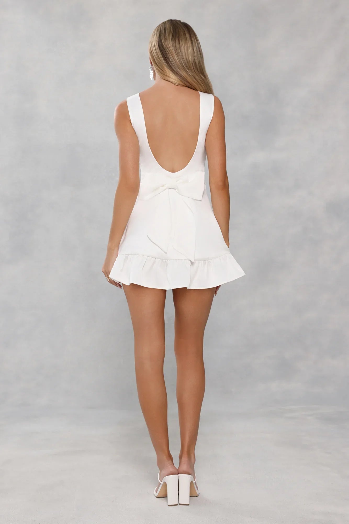 Daisy Chain Days Mini Dress White