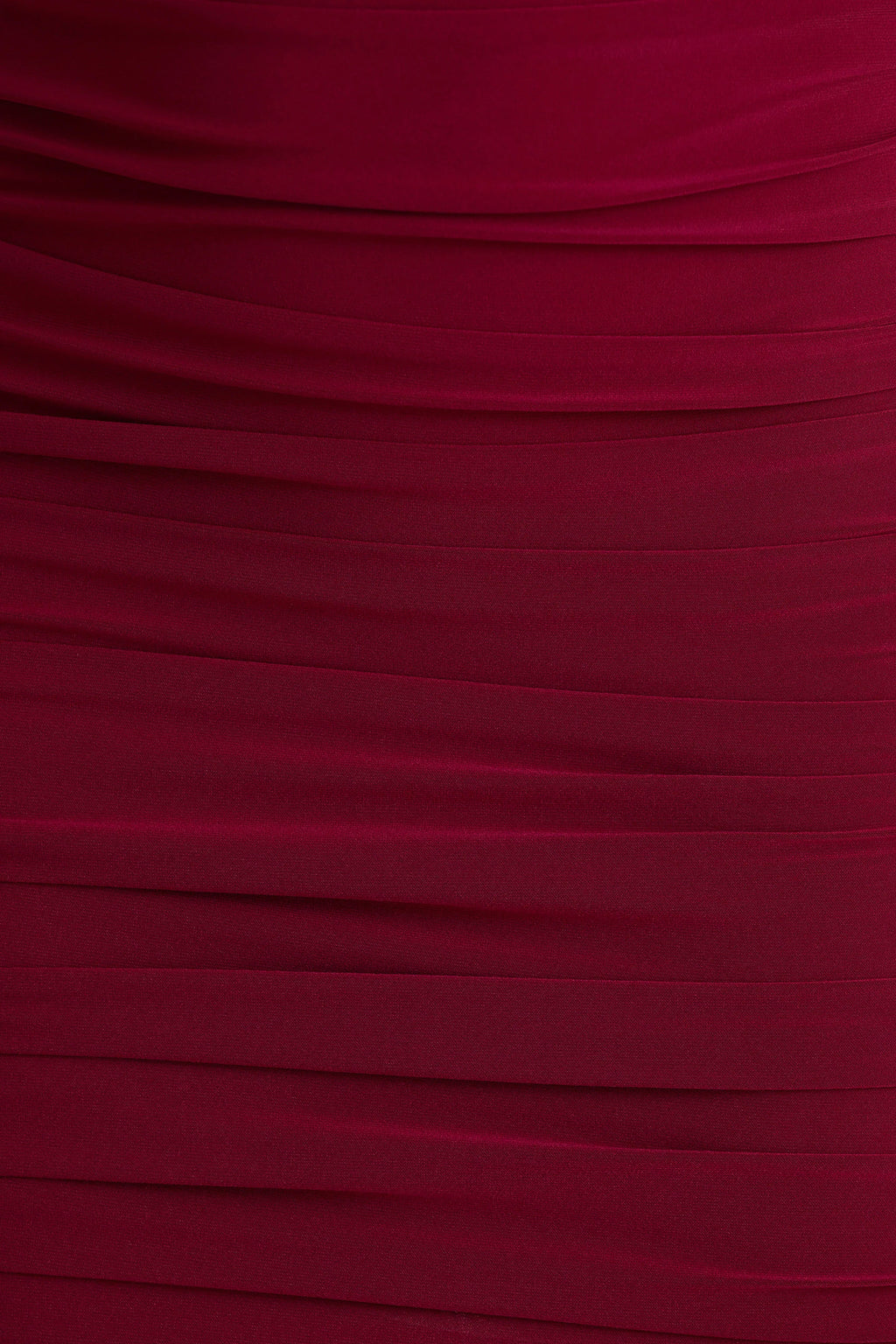 Missy | Burgundy Mini Dress With Cape-Sleeve And Ruched Detailing