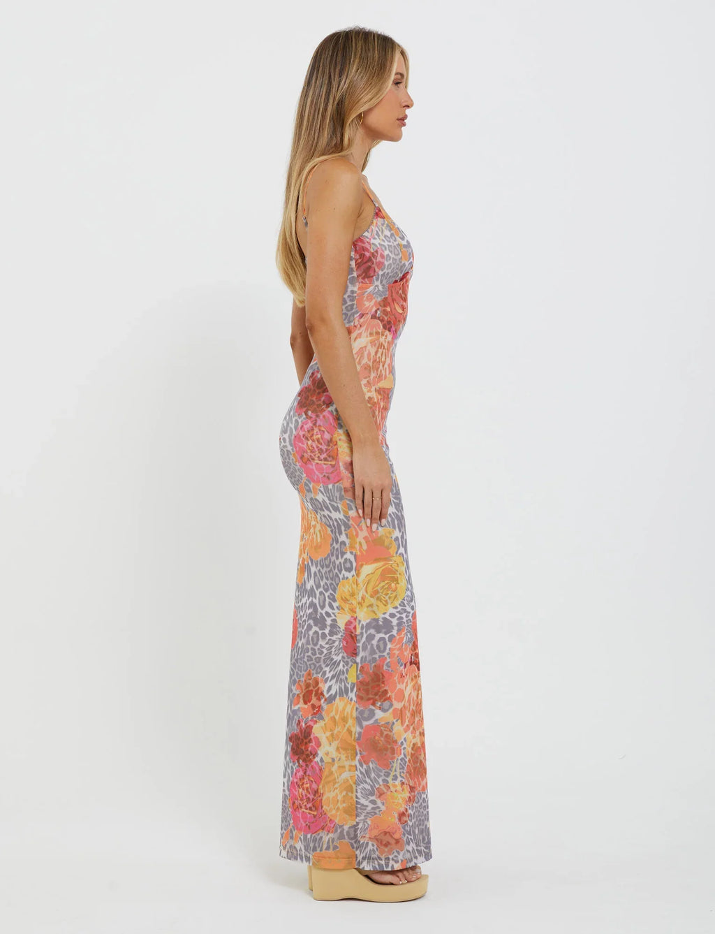 JULIANNA DRESS - MULTI : LEOPARD : ORANGE LEOPARD
