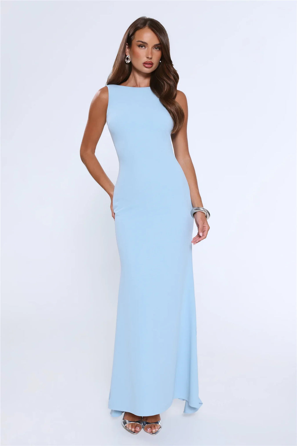 Glowing Goddess Maxi Dress Blue