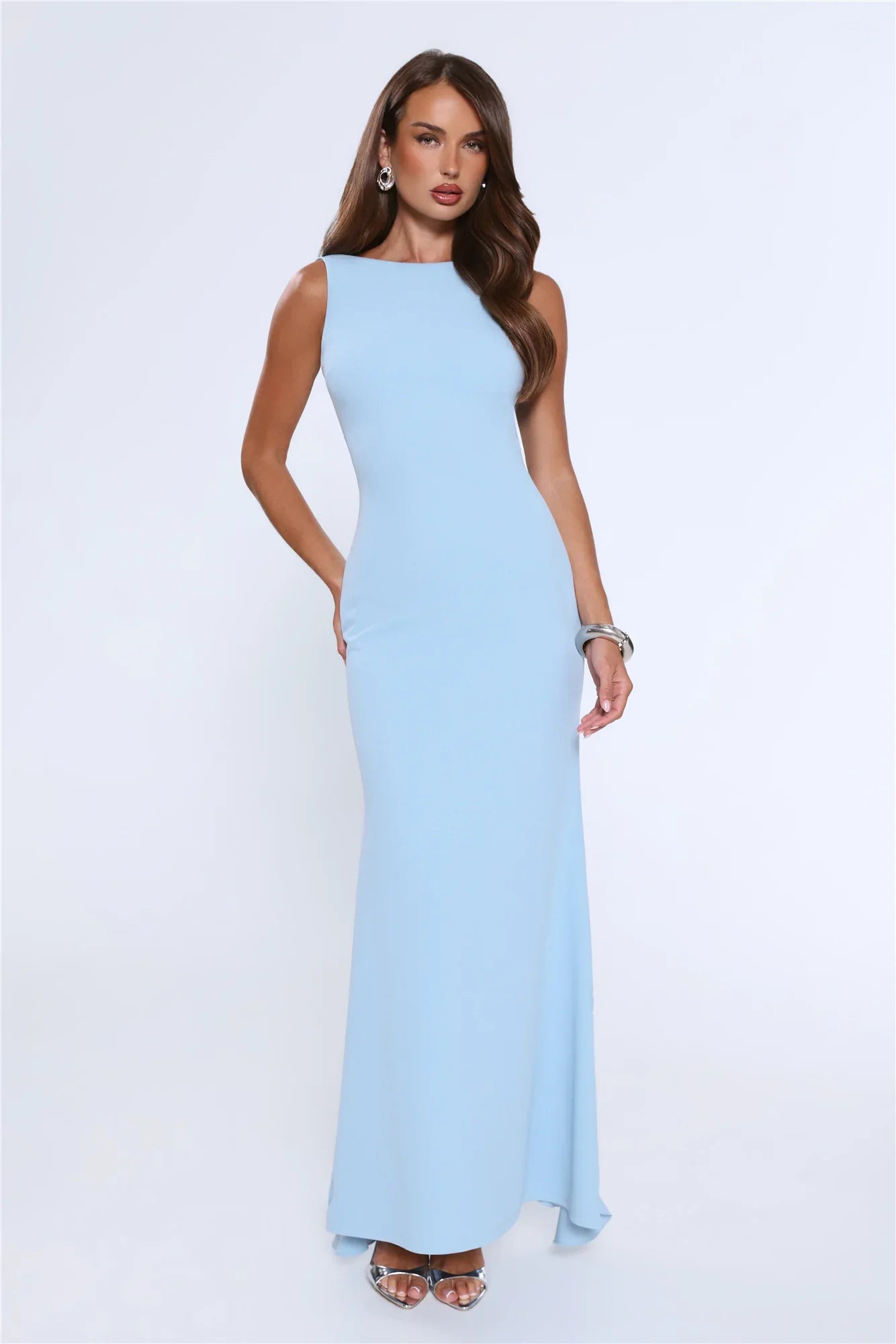 Glowing Goddess Maxi Dress Blue