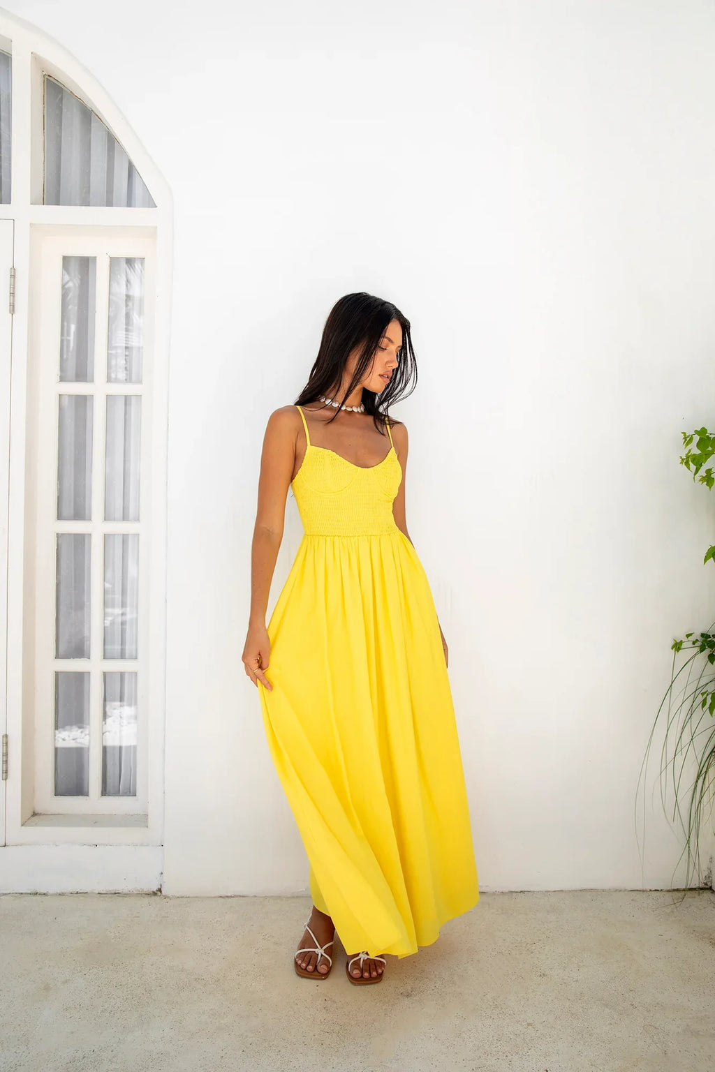 Blushing Lovers Maxi Dress Yellow