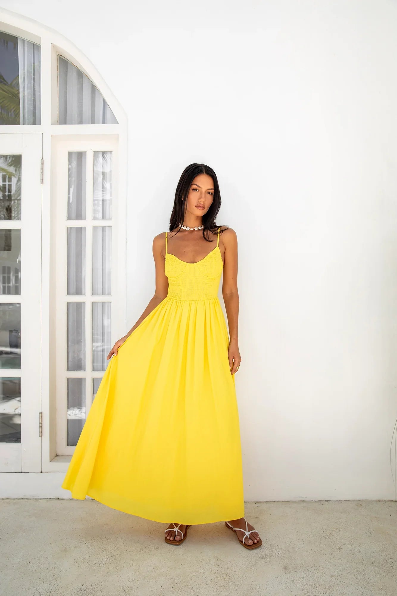 Blushing Lovers Maxi Dress Yellow