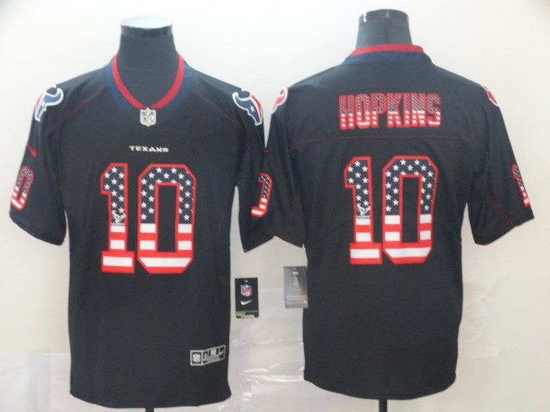 Men's Houston Texans DeAndre Hopkins #10 Black Alternate Game Jersey1
