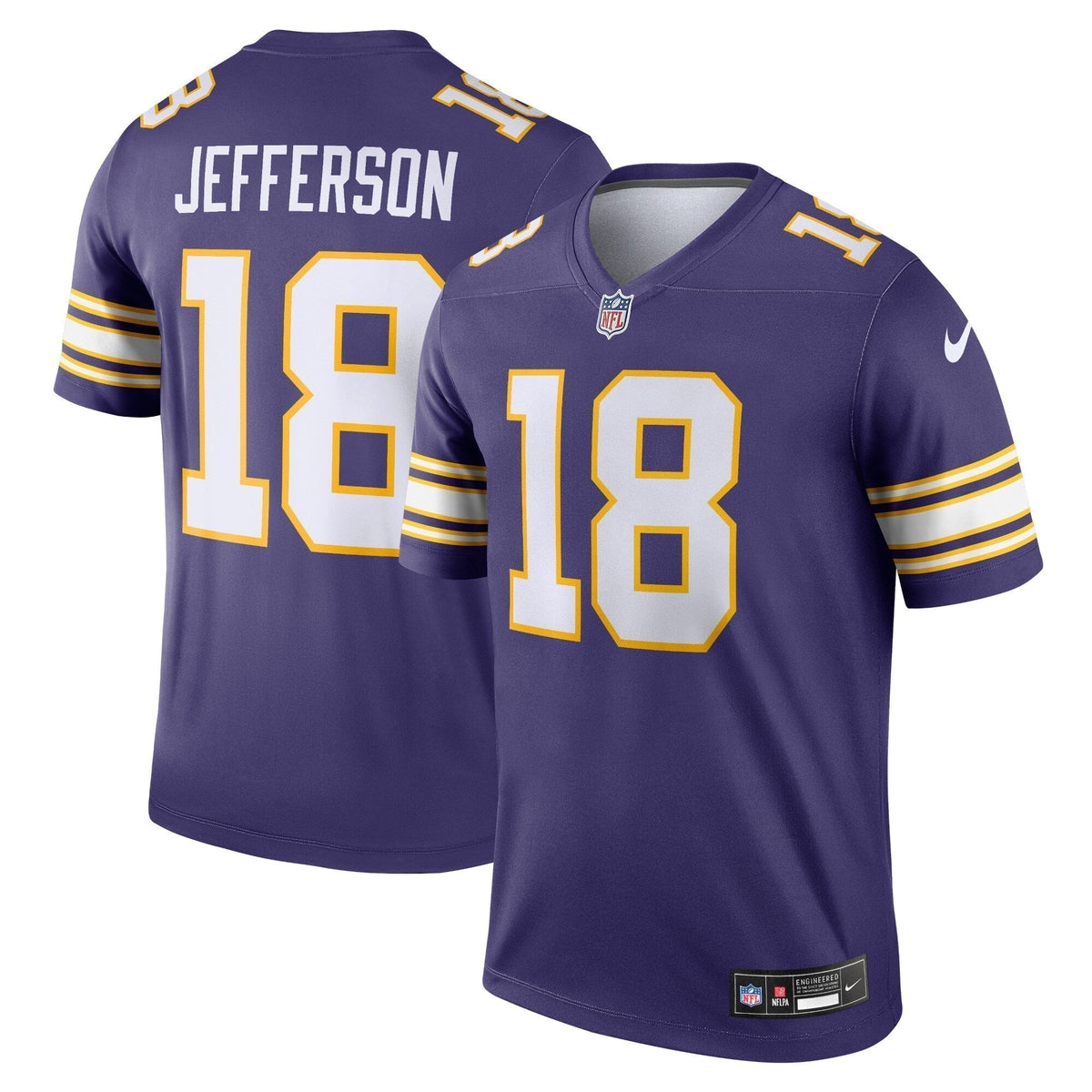 Justin Jefferson Minnesota Vikings Nike Classic Legend   Jersey - Purple