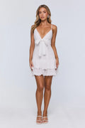 Just My Energy Mini Dress White
