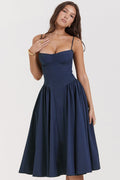 french navy corset sundress
