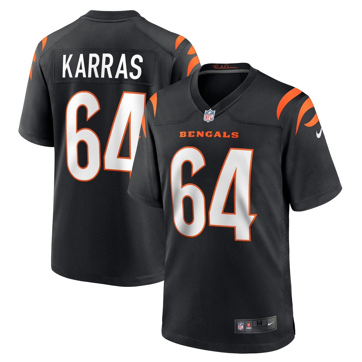Ted Karras Cincinnati Bengals Nike Game   Jersey - Black