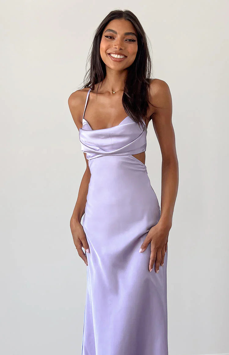 Taleah Lilac Cut Out Maxi Dress