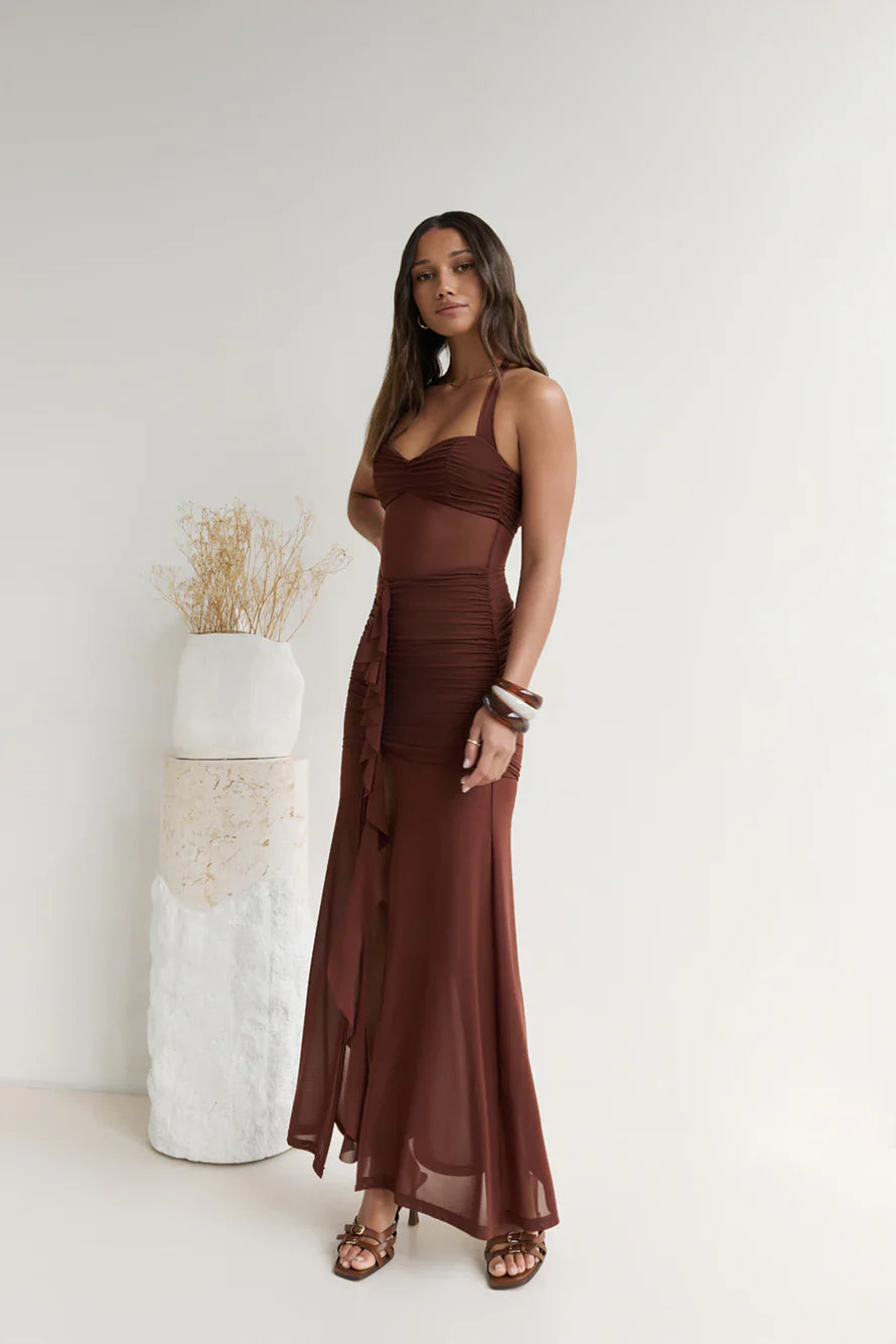 Tallula Maxi Dress Espresso