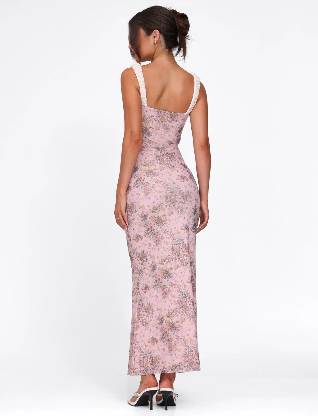 AMARAN DRESS - PINK : CAMO FLORAL