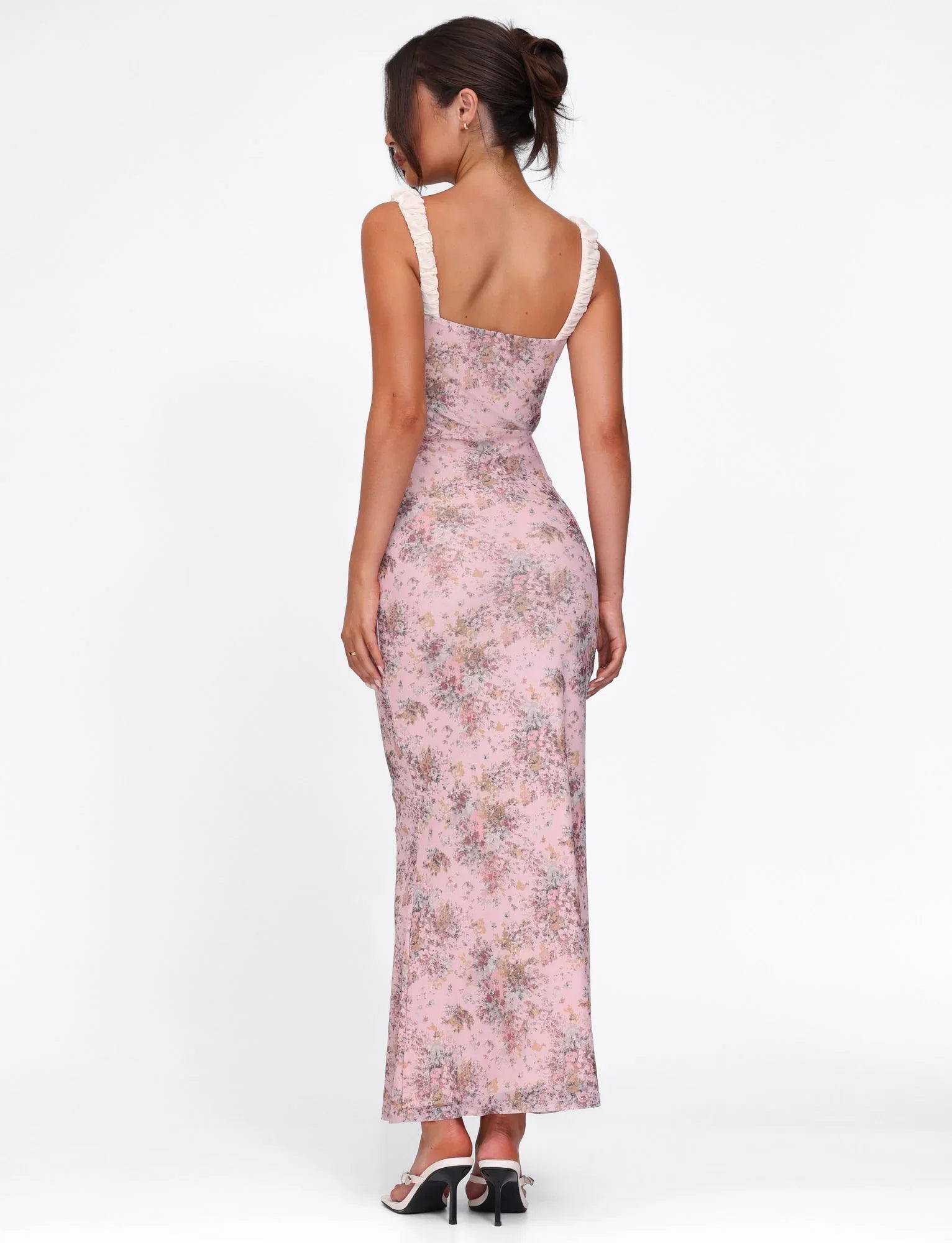 AMARAN DRESS - PINK : CAMO FLORAL